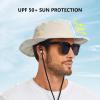 imageBASSDASH UPF 50 Patterned Under Brim Foldable Lightweight Bucket Sun Hats for Fishing Hiking Safari Men Women FH18BeigeBeige Camo
