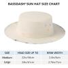imageBASSDASH UPF 50 Patterned Under Brim Foldable Lightweight Bucket Sun Hats for Fishing Hiking Safari Men Women FH18BeigeBeige Camo