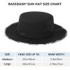 imageBASSDASH UPF 50 Patterned Under Brim Foldable Lightweight Bucket Sun Hats for Fishing Hiking Safari Men Women FH18BlackSplash Black