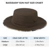 imageBASSDASH UPF 50 Patterned Under Brim Foldable Lightweight Bucket Sun Hats for Fishing Hiking Safari Men Women FH18Dark BrownHighland Ii