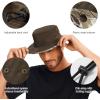 imageBASSDASH UPF 50 Patterned Under Brim Foldable Lightweight Bucket Sun Hats for Fishing Hiking Safari Men Women FH18Dark BrownHighland Ii