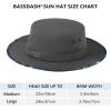 imageBASSDASH UPF 50 Patterned Under Brim Foldable Lightweight Bucket Sun Hats for Fishing Hiking Safari Men Women FH18Dark GreyDark Grey Camo
