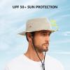 imageBASSDASH UPF 50 Patterned Under Brim Foldable Lightweight Bucket Sun Hats for Fishing Hiking Safari Men Women FH18KhakiBrown Camo