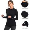 imageBASSDASH Womens UPF 50 Hiking Fishing Hoodie UV Shirt Long Sleeve Outdoor Activewear Breathable Lightweight StretchBlack