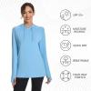 imageBASSDASH Womens UPF 50 Hiking Fishing Hoodie UV Shirt Long Sleeve Outdoor Activewear Breathable Lightweight StretchCarolina