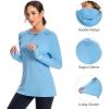 imageBASSDASH Womens UPF 50 Hiking Fishing Hoodie UV Shirt Long Sleeve Outdoor Activewear Breathable Lightweight StretchCarolina