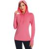 imageBASSDASH Womens UPF 50 Hiking Fishing Hoodie UV Shirt Long Sleeve Outdoor Activewear Breathable Lightweight StretchPink