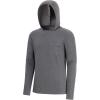 imageBASSDASH Mens UPF 50 Fishing Hoodie Shirts with Chest Pocket Lightweight UV Sun Protection Long Sleeve Hiking Sports FS34MHeather Grey