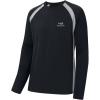 imageBASSDASH Mens UPF 50 WrinkleFree Fishing Shirt Long Sleeve Casual Tee with Breathable Mesh for Hiking Running SR01MBlack