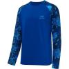 imageBASSDASH UPF 50 Fishing Tee for Men Camo Long Sleeve Shirt Quick Dry SweatshirtsRoyal BlueBlue Digital Camo
