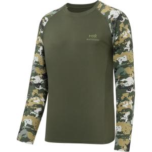 imageBASSDASH UPF 50 Fishing Tee for Men Camo Long Sleeve Shirt Quick Dry SweatshirtsOlive GreenTactical Camo