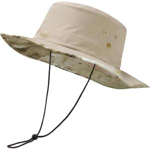 imageBASSDASH UPF 50 Patterned Under Brim Foldable Lightweight Bucket Sun Hats for Fishing Hiking Safari Men Women FH18KhakiBrown Camo
