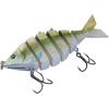 imageBASSDASH Bone Swimbait Multi Jointed Hard Fishing Lure for Bass Trout Bluegill Pike with Angled Cut Segments 37in066ozEmerald Shiner