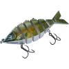 imageBASSDASH Bone Swimbait Multi Jointed Hard Fishing Lure for Bass Trout Bluegill Pike with Angled Cut Segments 37in066ozLake Chub