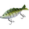 imageBASSDASH Bone Swimbait Multi Jointed Hard Fishing Lure for Bass Trout Bluegill Pike with Angled Cut Segments 37in066ozLargemouth Bass