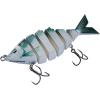 imageBASSDASH Bone Swimbait Multi Jointed Hard Fishing Lure for Bass Trout Bluegill Pike with Angled Cut Segments 37in066ozSlate Blue Shad