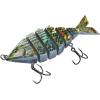 imageBASSDASH Bone Swimbait Multi Jointed Hard Fishing Lure for Bass Trout Bluegill Pike with Angled Cut Segments 37in066ozStriper