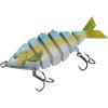 imageBASSDASH Bone Swimbait Multi Jointed Hard Fishing Lure for Bass Trout Bluegill Pike with Angled Cut Segments 37in066ozThreadfin
