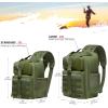 imageBASSDASH Convertible Fishing Backpack Sling Bag with Rod Holder Adjustable Tactical WaterResistant Tackle Storage Pack FP07Army Green