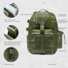 imageBASSDASH Convertible Fishing Backpack Sling Bag with Rod Holder Adjustable Tactical WaterResistant Tackle Storage Pack FP07Army Green