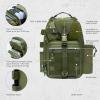 imageBASSDASH Convertible Fishing Backpack Sling Bag with Rod Holder Adjustable Tactical WaterResistant Tackle Storage Pack FP07Army Green