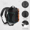 imageBASSDASH Convertible Fishing Backpack Sling Bag with Rod Holder Adjustable Tactical WaterResistant Tackle Storage Pack FP07BlackBlaze Orange