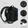 imageBASSDASH Convertible Fishing Backpack Sling Bag with Rod Holder Adjustable Tactical WaterResistant Tackle Storage Pack FP07BlackRoyal Blue