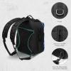imageBASSDASH Convertible Fishing Backpack Sling Bag with Rod Holder Adjustable Tactical WaterResistant Tackle Storage Pack FP07BlackRoyal Blue