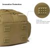 imageBASSDASH Convertible Fishing Backpack Sling Bag with Rod Holder Adjustable Tactical WaterResistant Tackle Storage Pack FP07Brown Khaki
