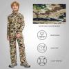 imageBASSDASH Invis Kids Youth Stretch Hunting Pants Water Resistant Breathable Camo Cargo Fishing Pant