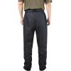 imageBASSDASH Mens Breathable Wading Pants Waist Waders with Pockets Waterproof Fly Fishing Stocking Foot Lightweight FW09Black