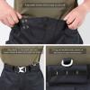 imageBASSDASH Mens Breathable Wading Pants Waist Waders with Pockets Waterproof Fly Fishing Stocking Foot Lightweight FW09Black
