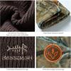 imageBASSDASH Reversible Windproof Fleece Winter Beanie Hats Thick Warm for Men Women Stretchy Fit Unisex Cuffed Knit Hat