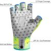 imageBASSDASH Unisex UPF 50 Half Finger Sun Gloves Fingerless Breathable UV Protection for Fishing Hiking Kayaking Rowing FG02Mahi