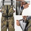 imageBASSDASH VORTEXIS Mens Zippered Breathable Chest Waders Waterproof for Fly Fishing Hunting Stocking Foot Lightweight
