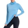 imageBASSDASH Womens UPF 50 Sun Protection Hoodie with Face Mask Neck Gaiter Breathable Long Sleeve Shirt for Hiking FishingCarolina