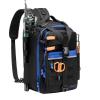 imageBASSDASH Convertible Fishing Backpack Sling Bag with Rod Holder Adjustable Tactical WaterResistant Tackle Storage Pack FP07BlackRoyal Blue