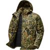 imageBASSDASH Walker Mens Insulated Waterproof Fishing Hunting Jackets Silent Breathable Lightweight Winter Coat for Cold Weather