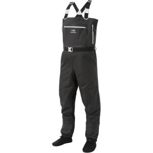 imageBASSDASH Mens Lightweight Breathable Chest Wader Black Camo Stockingfoot for Fly Fishing Hunting FW11Black