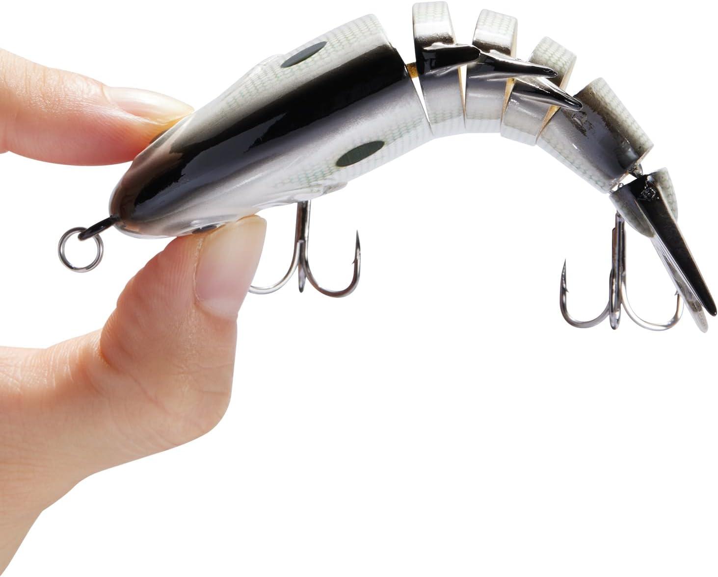 imageBassdash SwimPomfret Hard Swimbaits with Builtin Steel Balls 39in 13oz Casting Panfish Bluegill Fishing Lure for Bass Walleye Pike Fishing