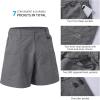 imageBASSDASH Mens 6quot Fishing Shorts UPF 50 Water Resistant Quick Dry Hiking Cargo Shorts with Multi PocketDark Grey