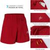 imageBASSDASH Mens 6quot Fishing Shorts UPF 50 Water Resistant Quick Dry Hiking Cargo Shorts with Multi PocketRed