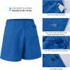 imageBASSDASH Mens 6quot Fishing Shorts UPF 50 Water Resistant Quick Dry Hiking Cargo Shorts with Multi PocketVivid Blue