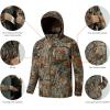 imageBASSDASH Splice Insulated Hunting Fishing Softshell Jackets with Face Cover Water Resistant for Men Windproof Fleeced Coat