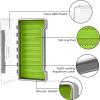 imageBassdash Waterproof Fly Box SingleDouble Sided Fishing Flies Storage With FoamSilicone Slits Insert Type 9226 Silicone Slits 93x51x10