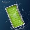 imageBassdash Waterproof Fly Box SingleDouble Sided Fishing Flies Storage With FoamSilicone Slits Insert Type 9226 Silicone Slits 93x51x10