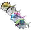 imageBassdash SwimPomfret Hard Swimbaits with Builtin Steel Balls 39in 13oz Casting Panfish Bluegill Fishing Lure for Bass Walleye Pike Fishing