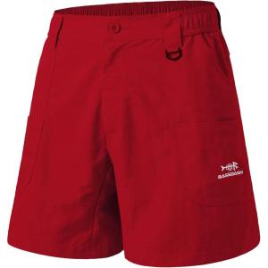 imageBASSDASH Mens 6quot Fishing Shorts UPF 50 Water Resistant Quick Dry Hiking Cargo Shorts with Multi PocketChili Red