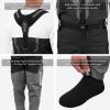 imageBASSDASH VORTEXIS Mens Zippered Breathable Chest Waders Waterproof for Fly Fishing Hunting Stocking Foot LightweightBlackGrey