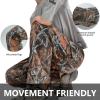 imageBASSDASH Invis Kids Youth Stretch Hunting Pants Water Resistant Breathable Camo Cargo Fishing PantAutumn Forest